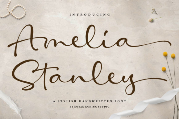 Amelia Stanley: A Flowing Script for Creative Branding