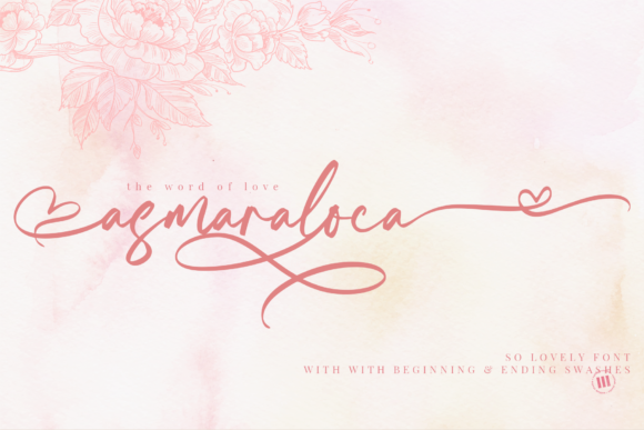 Asmaraloca: Elegant Handwritten Font