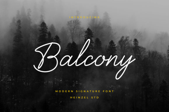 Beautiful Balcony Font for Craft Projects