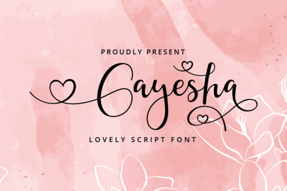 Gayesha: A Flowing Script for Elegant Design