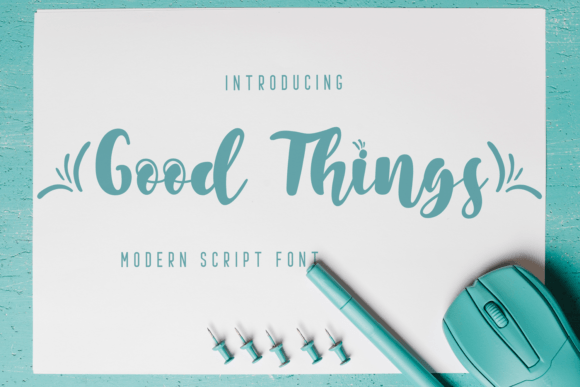 Good Things Font for Web Design