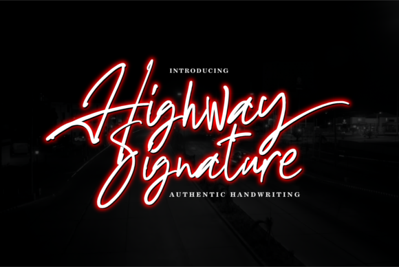 Highway Signature Font Review