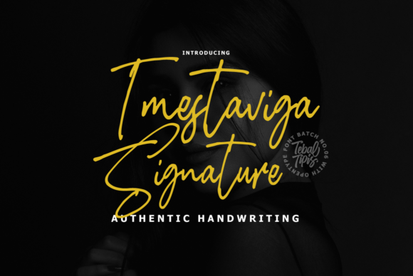 Imestaviga Signature: A Stylish Font for Web Design