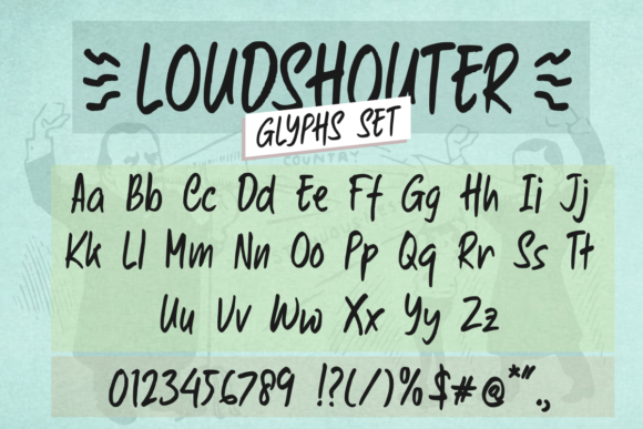 Loudshouter: A Handwritten Font for Creative Expression