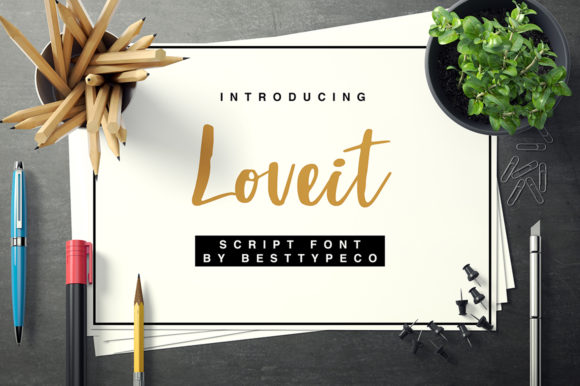 Loveit: A Summer Font for Creative Projects