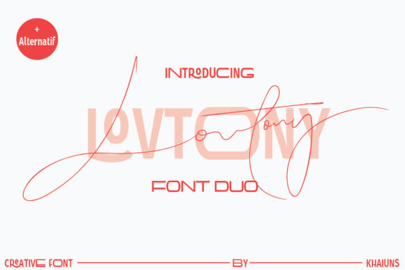 Lovtony: A Unique Font for Creative Marketing