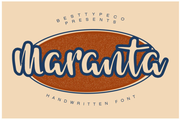 Maranta: A Bold Handwritten Font for Creators