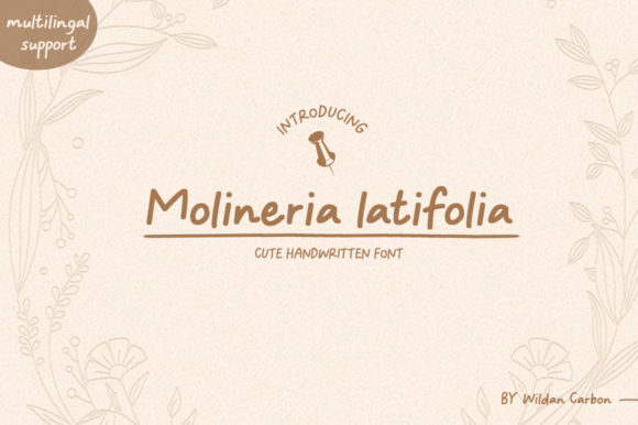Molineria Latifolia: A Font for Business Magic