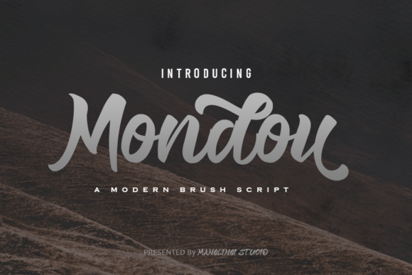 Mondou: A Handwritten Font for Elegant Design
