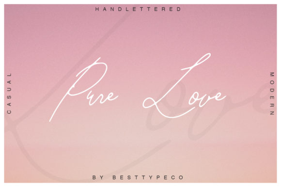 Pure Love Font for Business