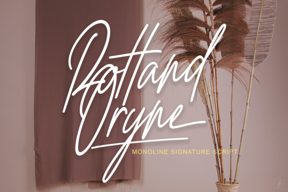 Rottand Oryne: A Signature Script Font