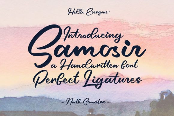 Samosir: A Handwritten Font for Creative Web Design