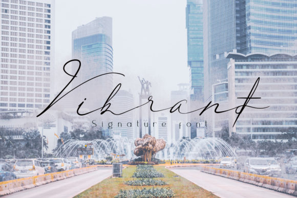 Vibrant: A Flowing Handwritten Font