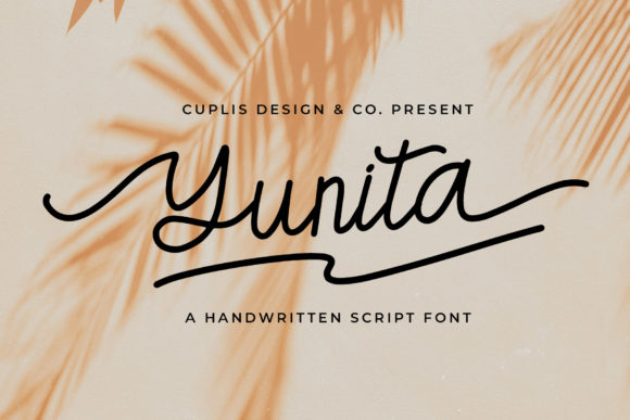 Yunita: A Handwritten Script Font for Web Design
