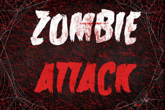 Zombie Attack Font for Web Design